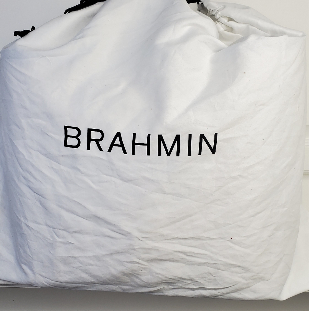 Brahmin Beige and Black Tote Bag - Picture 9 of 9